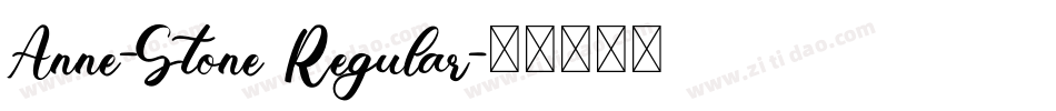 Anne-Stone Regular字体转换